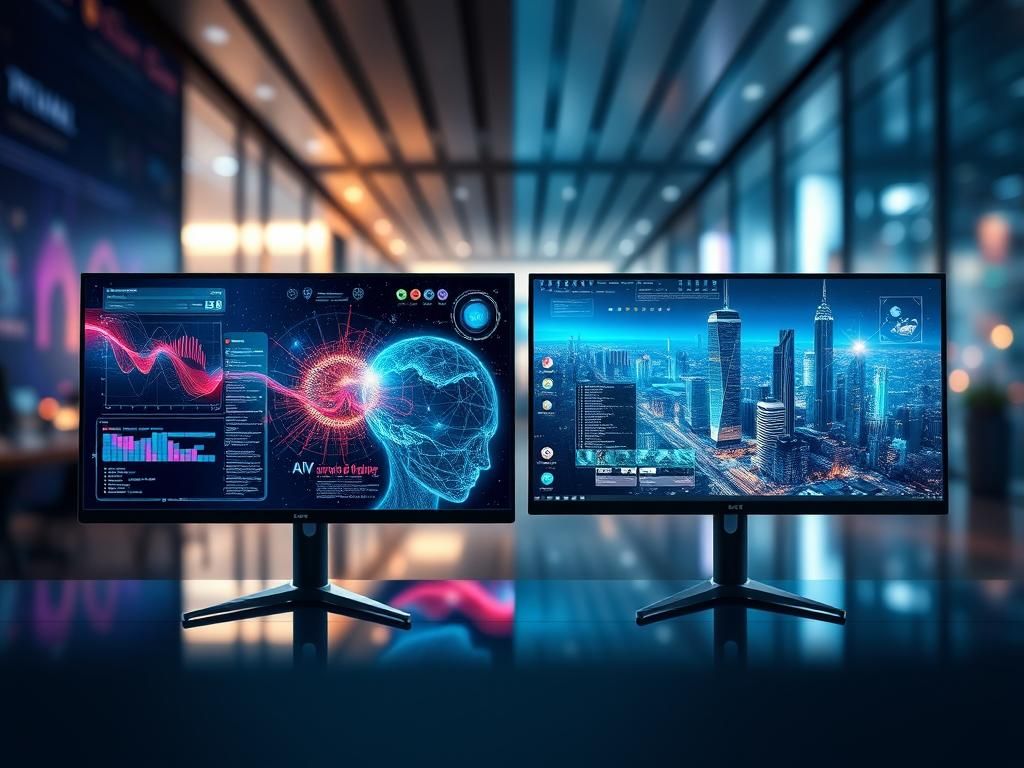 مانیتورهای هوشمند با هوش مصنوعی (AI) برای تجربه کار و سرگرمی وارد بازار شدند